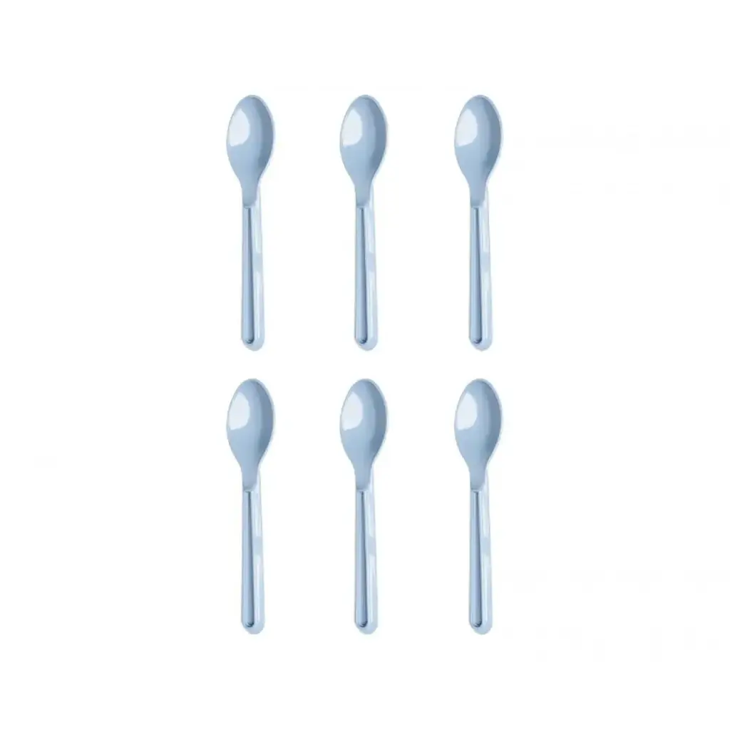 Plastiklöffel ALYTHIA, 6 Stück – blau