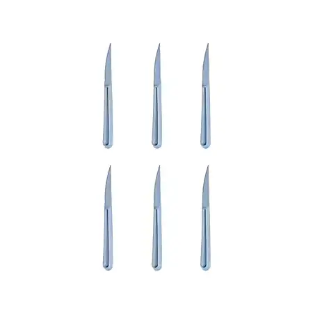 MICHELINO 6-teiliges Mehrweg Kunststoffbesteck-Set Serie Alythia Messer Blau