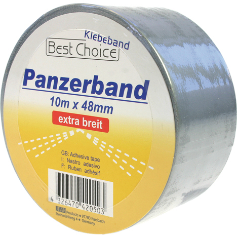 3er Set Klebeband Panzerband extra breit 10m x48mm silber